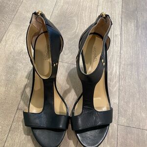 Michael Kors Black Leather Heels